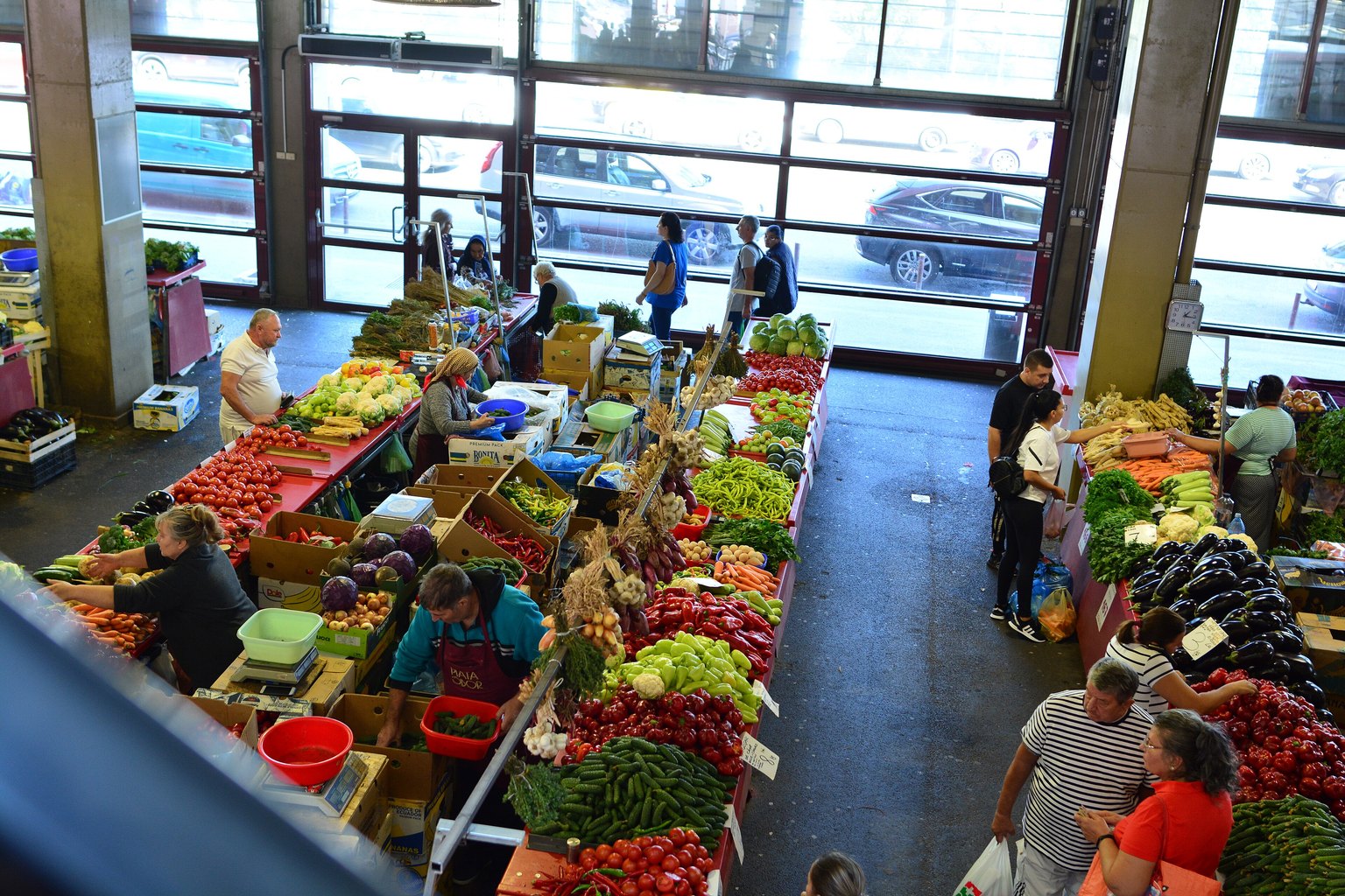 Traditional Romanian dishes set for lunch