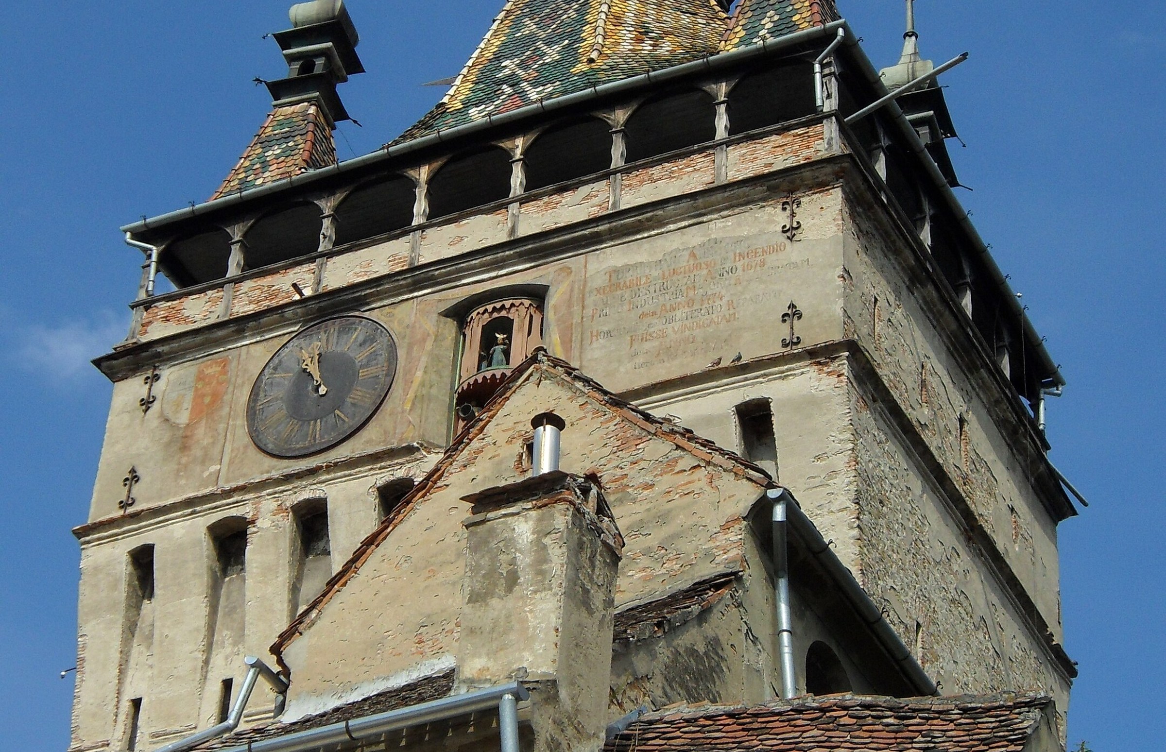 Saxon village street in Transylvania