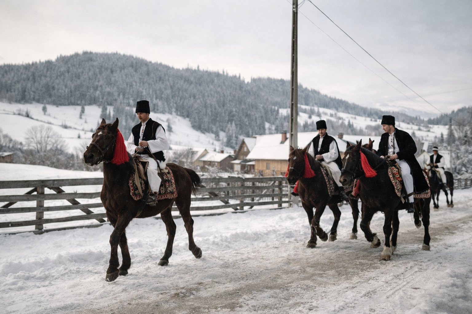 Wide countryside panorama with open sky